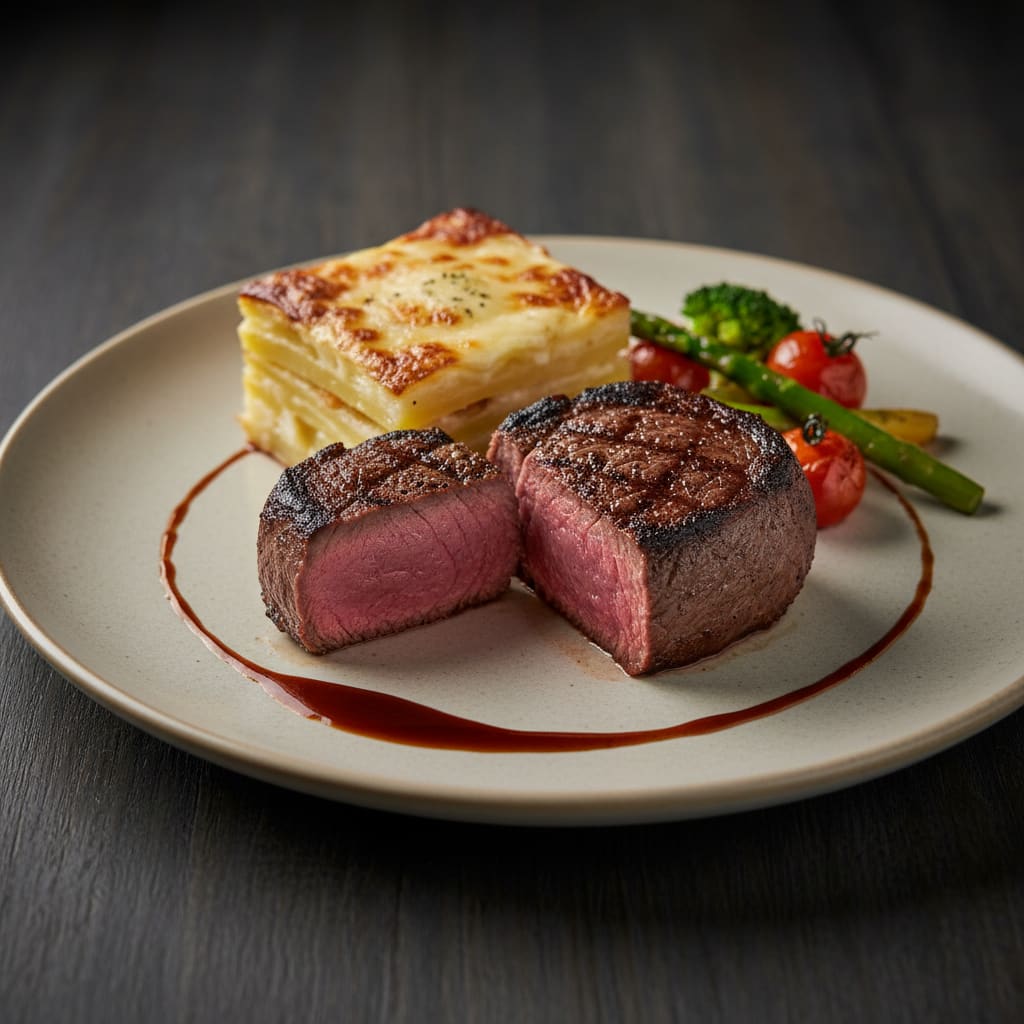Mignon de bœuf Angus AAA et gratin dauphinois